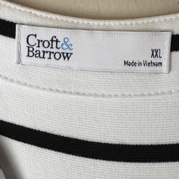 Croft and Barrow Y-Neck Striped Ponte Dress - Picture 3 of 5